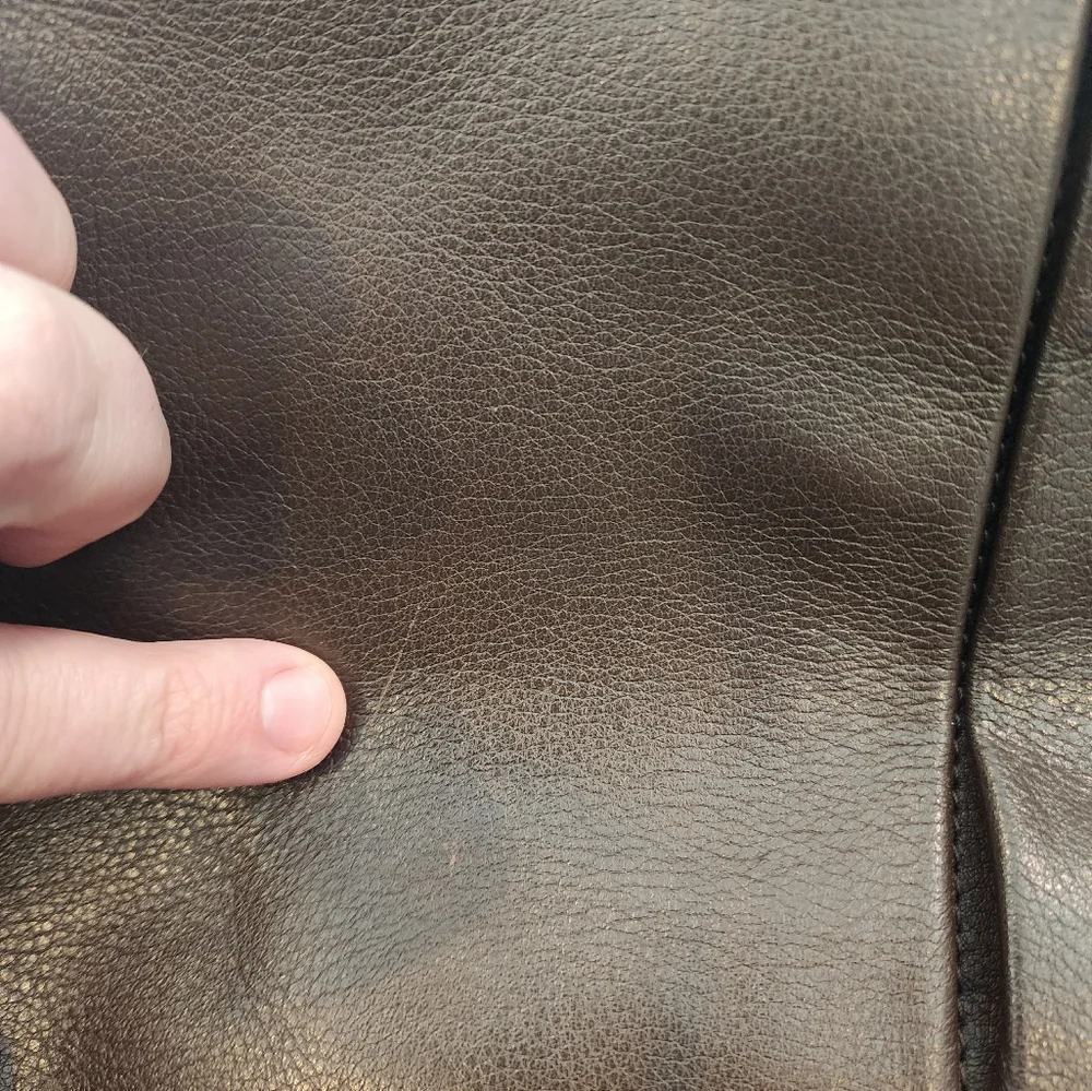 TUMI Brown Leather Laptop Briefcase Men's Bag